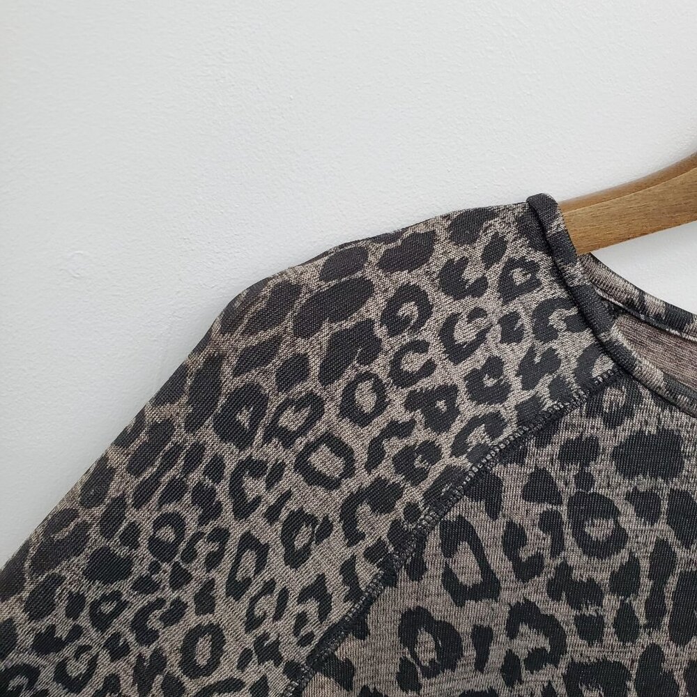 ZARA Leopard Print Long Sleeve Knit Top Pullover Animal Print Shirt‎ Size S - Picture 10 of 14